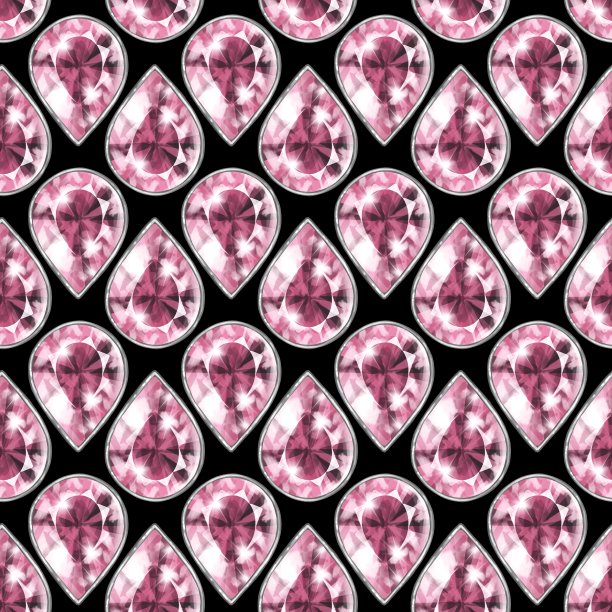 无缝的粉红色宝石背景黑色图片下载