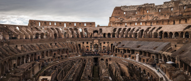 意大利罗马竞技场内部全景图图片下载