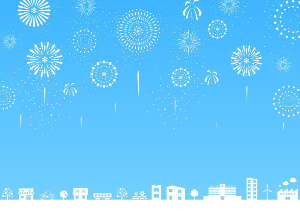 城市剪影插图，城镇向量图片下载