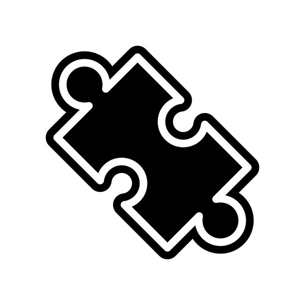 拼图图标：移动概念和Web应用程序的科学元素图片下载