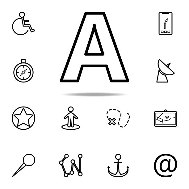 总线信号图标。导航图标通用设置为网络和移动图片下载