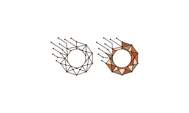 抽象几何技术图标矢量图片下载