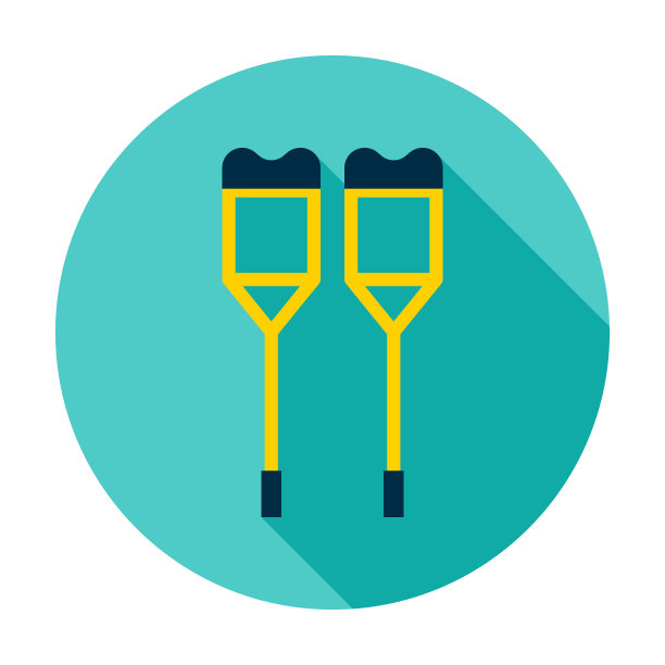 拐杖圆图标图片下载