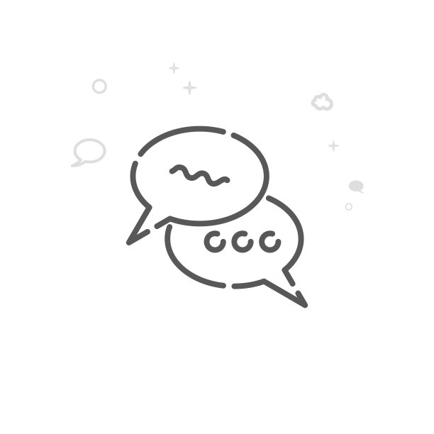 聊天气泡矢量线图标，符号，象形图，符号。光抽象几何背景。可编辑的中风图片下载