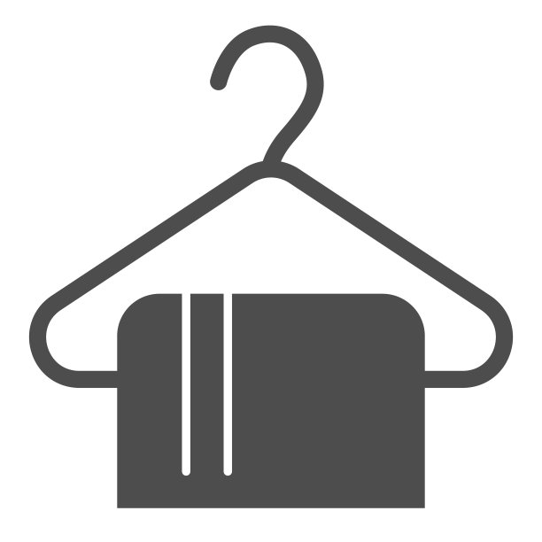 毛巾坚实的图标。浴室矢量插图孤立在白色。纺织字形风格的设计，为网页和应用程序设计。Eps 10。图片下载