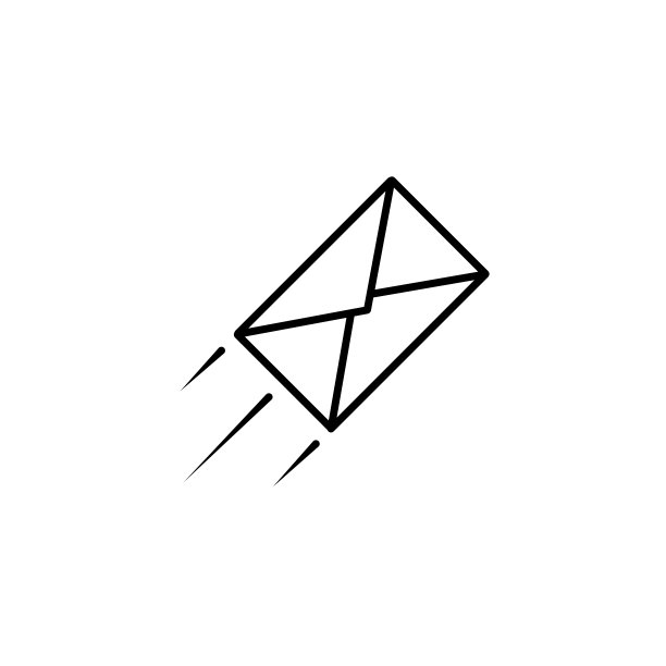 快速邮件图标。电子邮件发送标志。邮件传递符号。白色背景上的细线图标。矢量图。图片下载