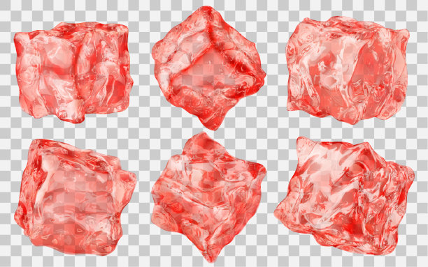 一套透明的冰块图片下载