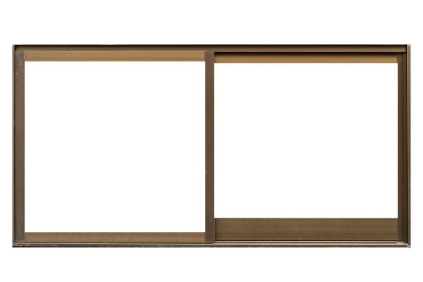 金色的铝窗框孤立在白色的背景图片下载