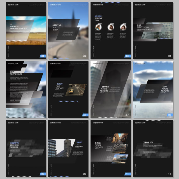 创意手册模板与彩色梯度几何背景。灰色的颜色设计。封面设计模板的传单，传单，小册子，报告，演示，广告，杂志。图片下载