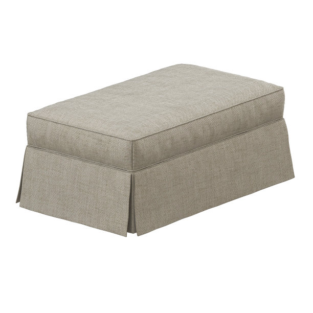 白色织物pouf隔离背景3d渲染图片下载