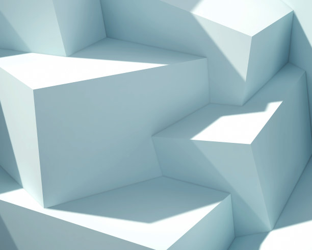 抽象的几何背景与立方体图片下载