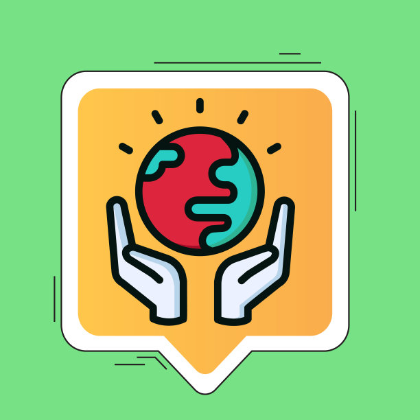 绿色地球，手地球-插图图片下载