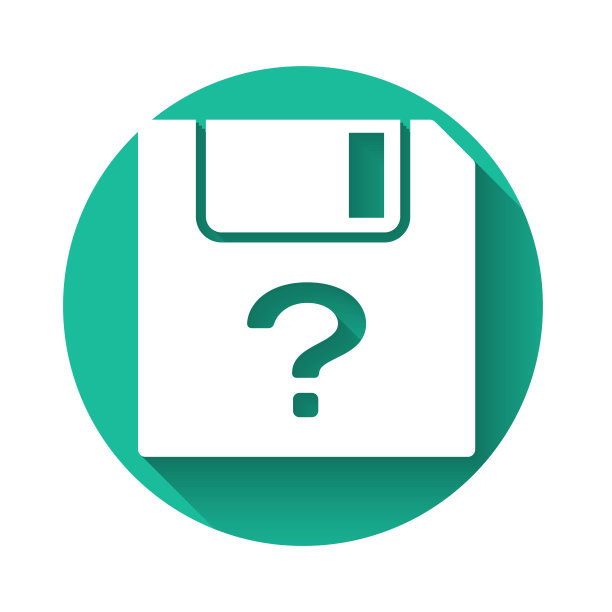 白色未知文档图标隔离与长阴影。带有问号的文件。等待报告，服务和全球搜索标志。绿色圆圈按钮。矢量图图片下载