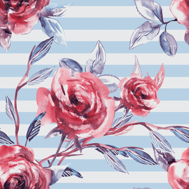 玫瑰无缝模式。图片下载