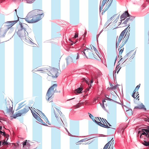 玫瑰无缝模式。图片下载