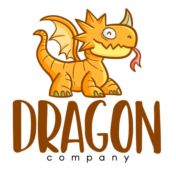 龙的商店或公司的标志图片下载