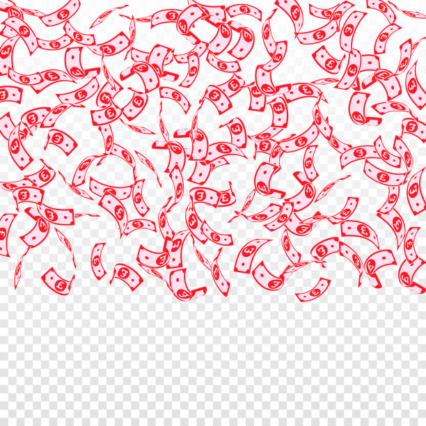 英镑贬值。少量的英镑票据图片下载