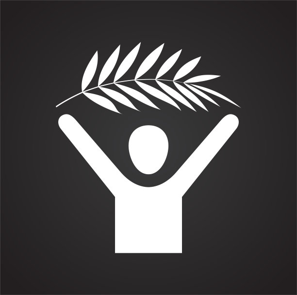 和平图标的背景为图形和网页设计。简单的矢量信号。网站按钮或手机应用的互联网概念符号。图片下载