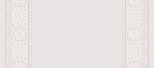 装饰单色花浮雕石伊斯兰清真寺的阿拉伯建筑风格，斋月卡里姆贺卡图片下载