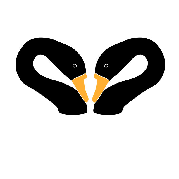 天鹅矢量在的背景图片下载