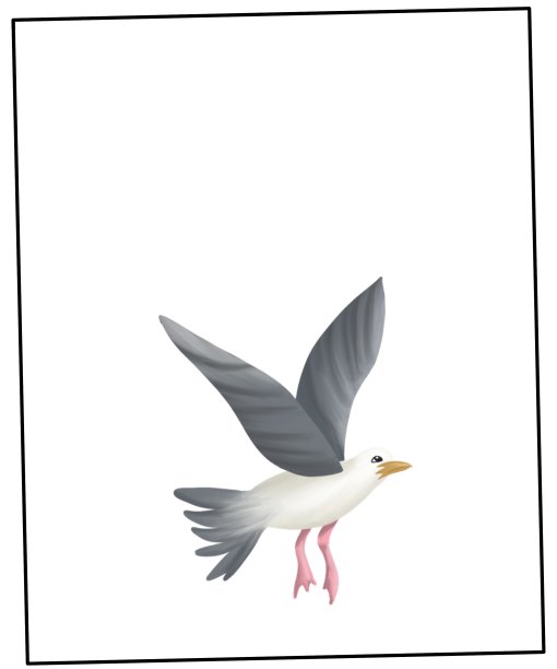 用鸟在海里的插图图片下载