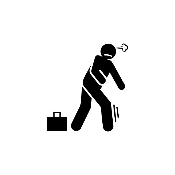 逃跑，逃跑，逃跑。消极字符特征图标元素。优质的图形设计图标。标志和符号收集图标的网站图片下载