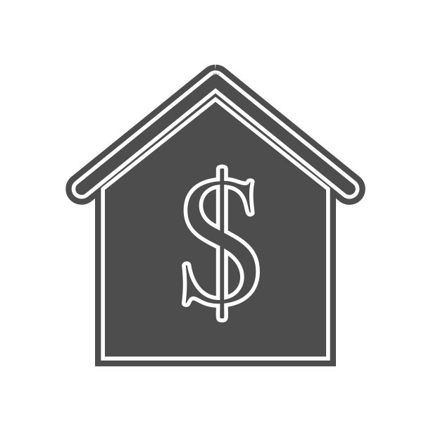 房屋利息图标。移动概念和Web应用程序图标的简约元素。网站设计和开发、应用程序开发的字形、扁平图标图片下载