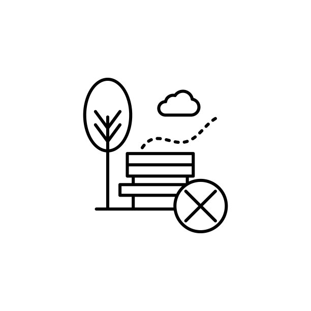 空气污染、禁止、公园图标。移动概念和Web应用空气污染元素图标。网站设计和应用开发的细线图标图片下载
