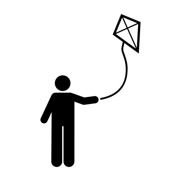 放风筝的男人图标图片下载