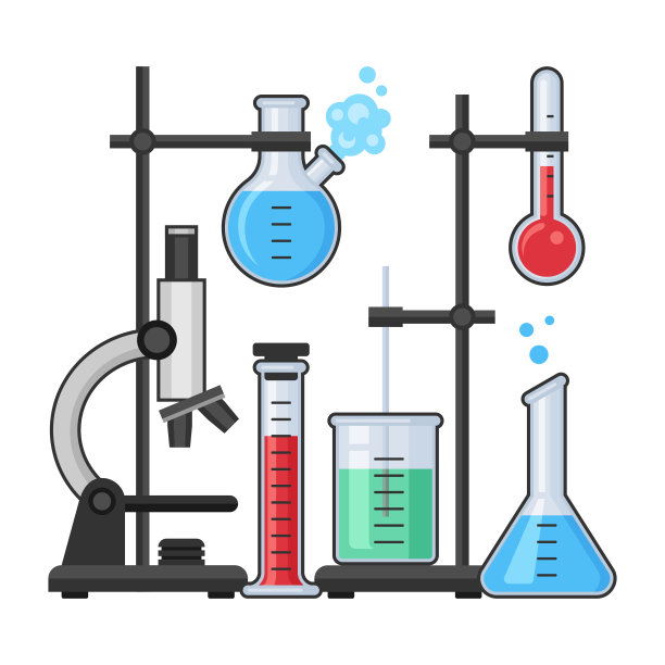 化学实验室科学设备载体插图图片下载