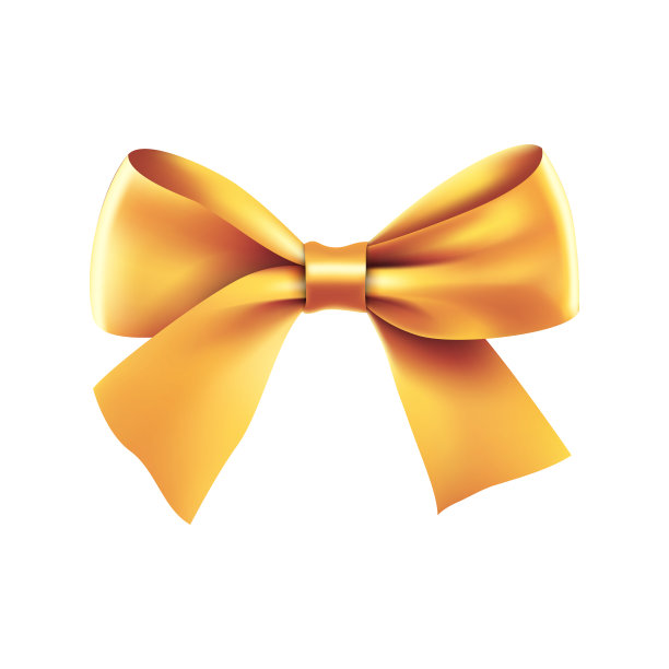 装饰性金丝带蝴蝶结图片下载