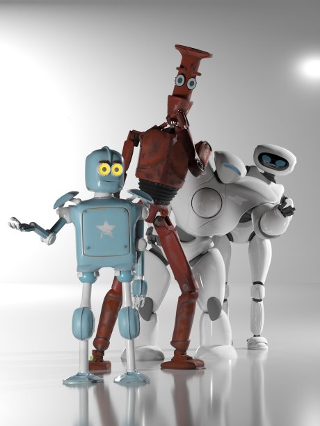 机器人。3 d渲染。图片下载