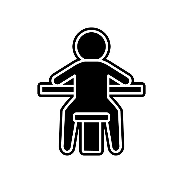 一个人坐在赌场里玩游戏。移动概念和web应用图标的赌场元素。字形，平面图标用于网站设计和开发，应用程序开发图片下载