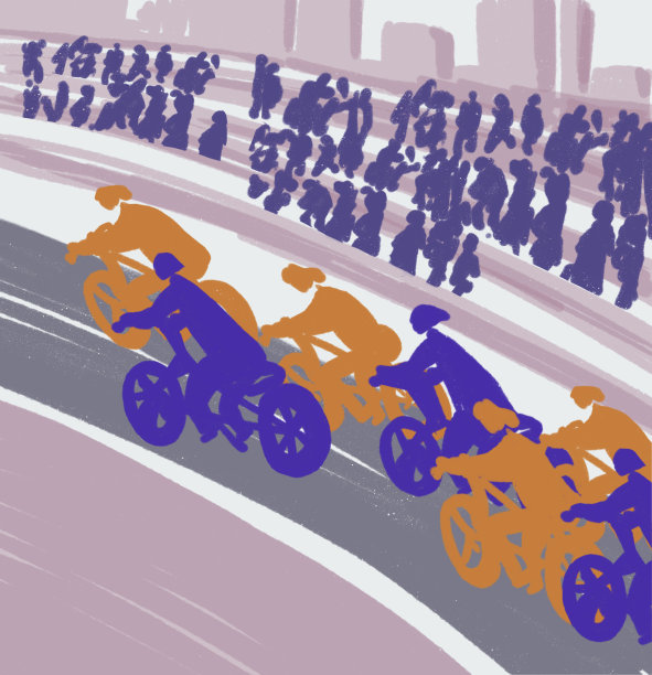 自行车比赛，骑自行车的人在路上骑图片下载
