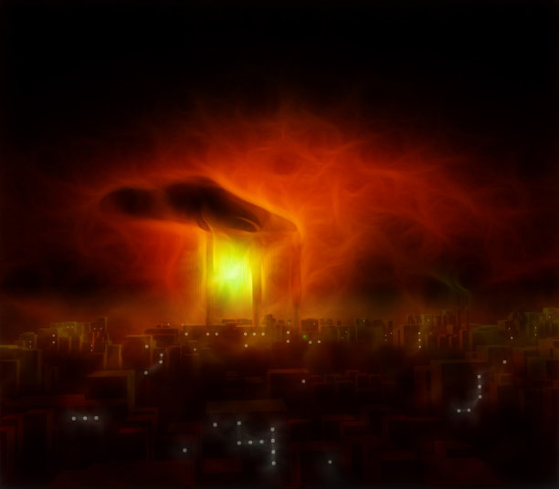 工厂在城市图片下载