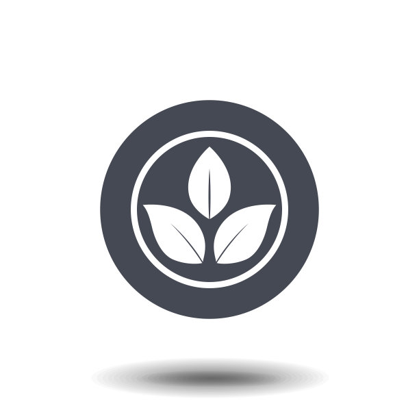 扁平风格的树叶图标矢量素材，适用于网站、Logo、App、UI图片下载