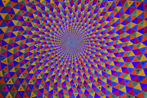 螺旋彩色背景。装饰镶嵌结构。抽象的背景。图片下载