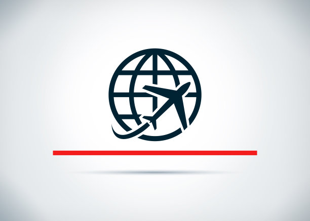 平面世界图标抽象平面背景设计插图图片下载