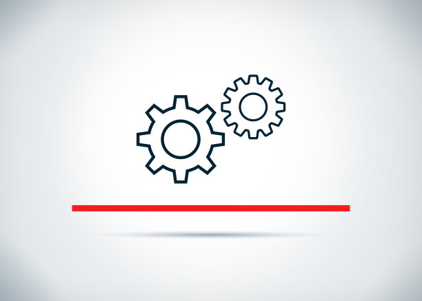 设置过程图标抽象平面背景设计插图图片下载