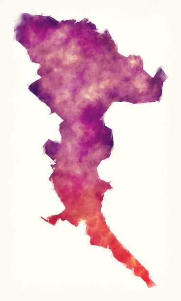 黑塞哥维那内雷特瓦区波黑水彩画图图片下载