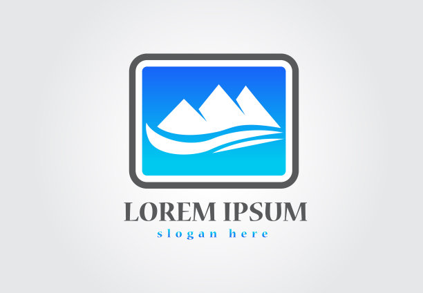 蓝山图标矢量图片下载