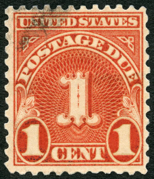 在美国印制的邮票显示的是1914年一美分的邮票图片下载