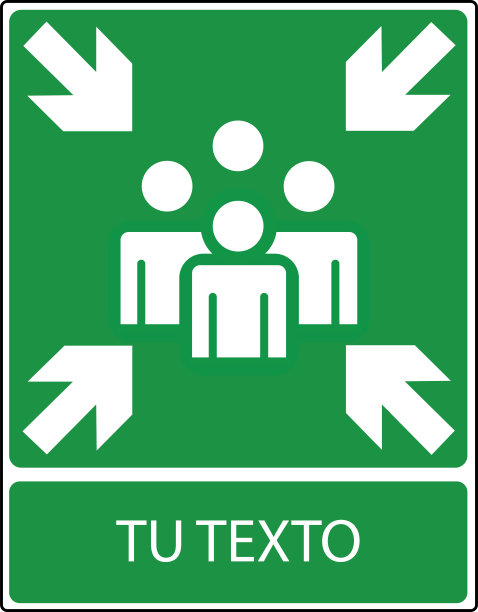 集合点-出口和疏散标志-集合点图片下载