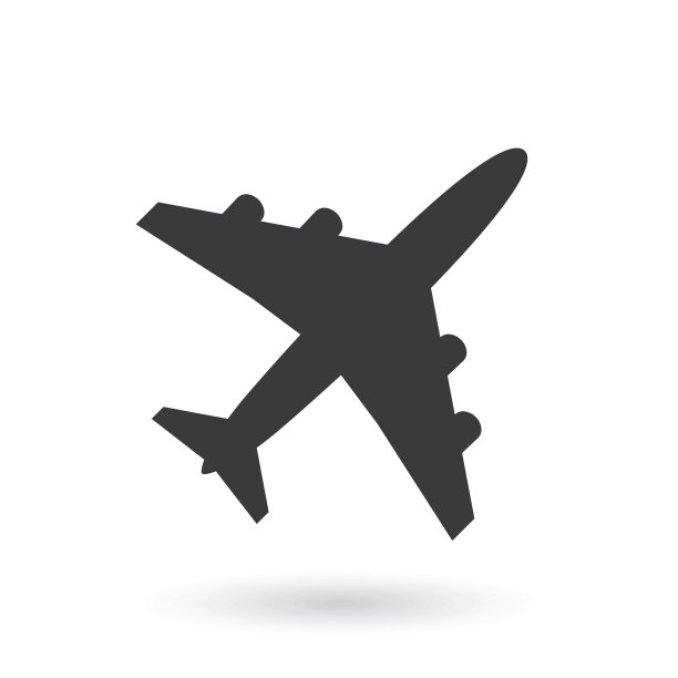 飞机图标。平面风格-股票向量。图片下载