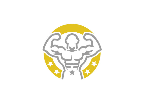 创意健美圈标志图片下载