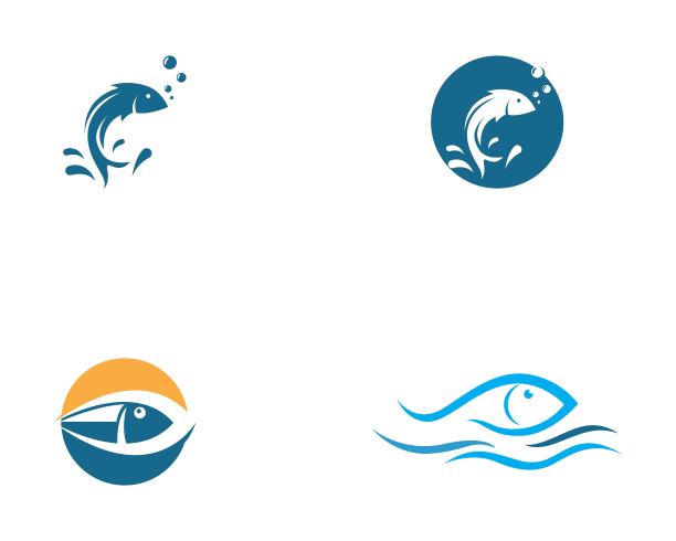 鱼标志模板图片下载