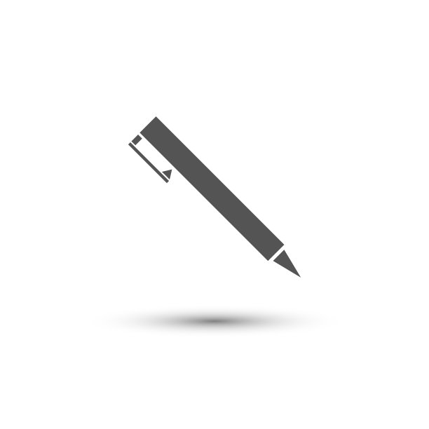 向量笔图标。绘制工具，办公用品符号。用于设计、广告横幅图片下载