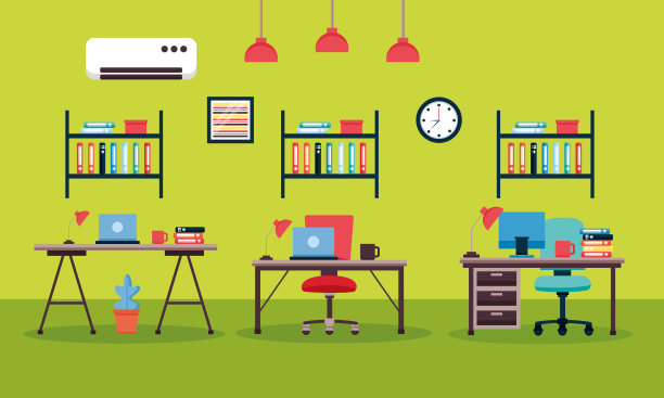 办公室室内工作场所图片下载