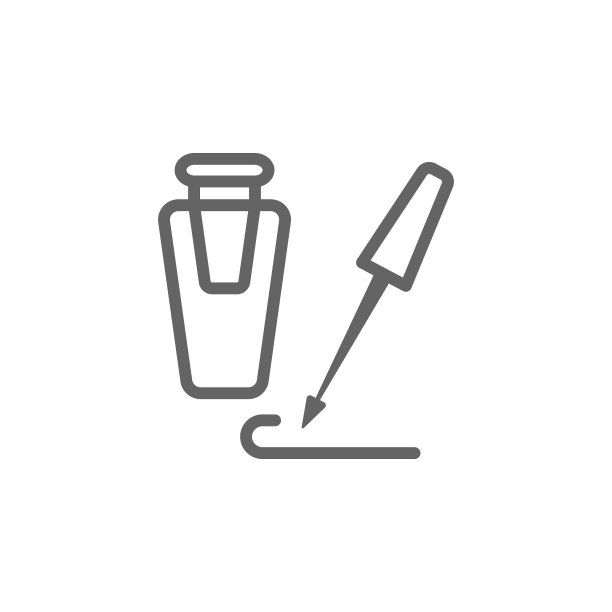眼线轮廓图标。美丽的元素和化妆品插图图标。符号和符号可以用于网页，标志，手机应用程序，UI，用户体验图片下载