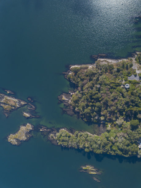鸟瞰图格兰加里夫和加nish岛，野生大西洋方式，科克郡，爱尔兰图片下载